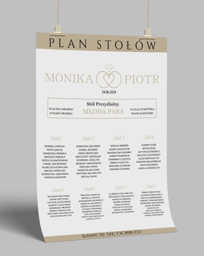 Przejdź do produktu Plakat plan stołów diamond 04