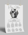 Plakat  plan stołów weselnych  photo 02