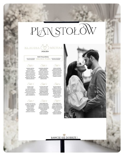 Przejdź do produktu Tablica plan stołów weselnych photo 03
