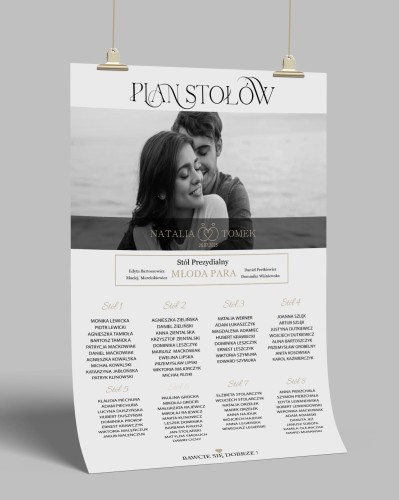 Przejdź do produktu Plakat plan stołów weselnych photo 04