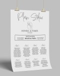 Plakat  plan stołów weselnych  basic  01