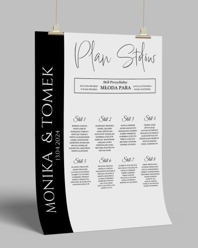 Przejdź do produktu Plakat plan stołów weselnych basic 02