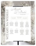 Tablica plan stołów weselnych  minimalistic No3