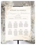 Tablica plan stołów weselnych light stand