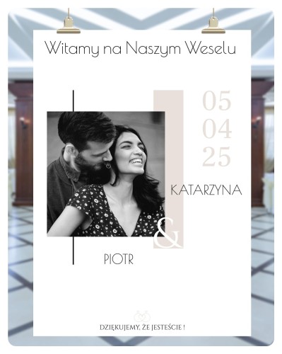 Przejdź do produktu Plakat powitalny na wesele zdjęcie 02 