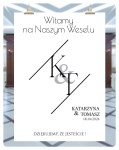 Plakat powitalny na wesele 15